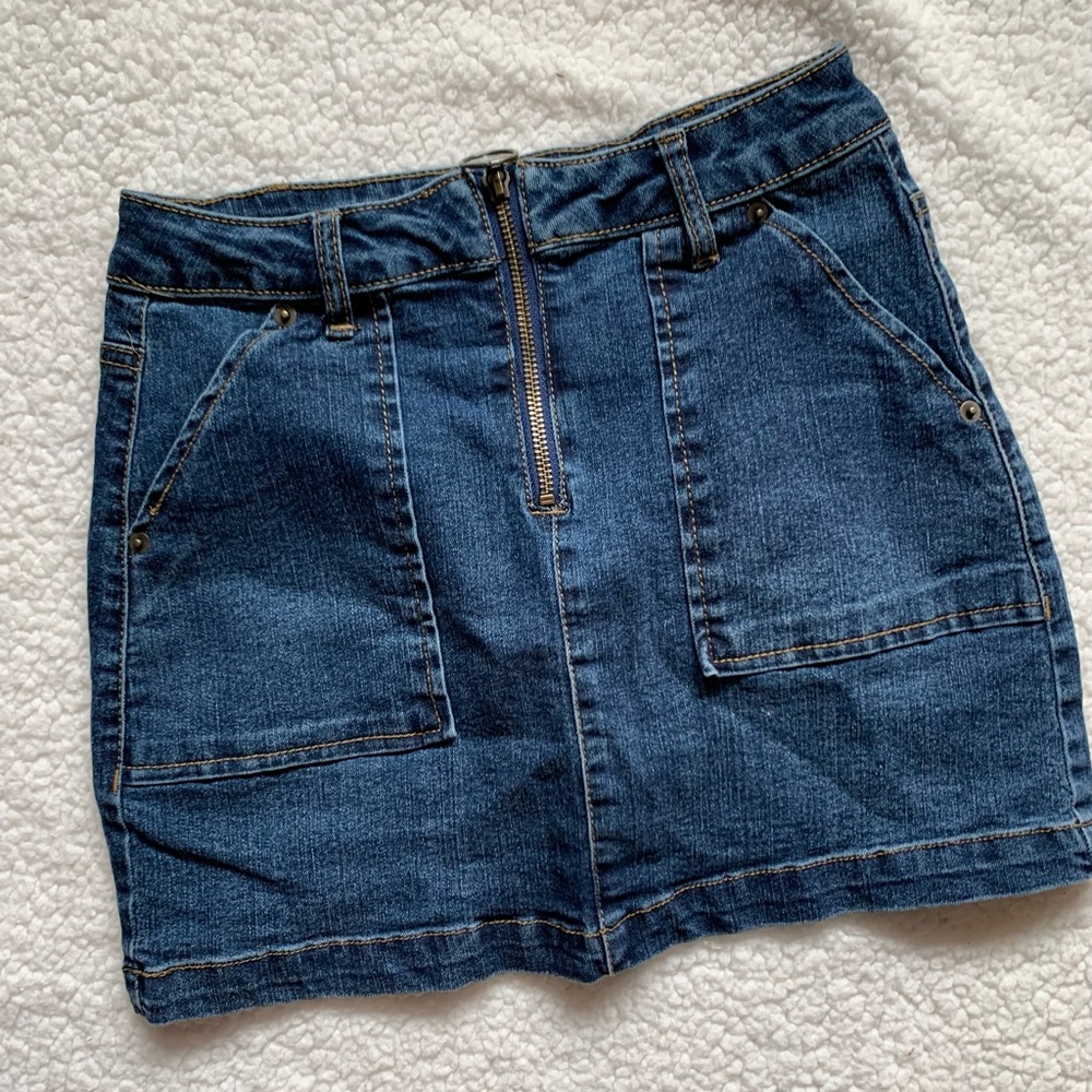 Blue Spice jean mini skirt Jr size 0